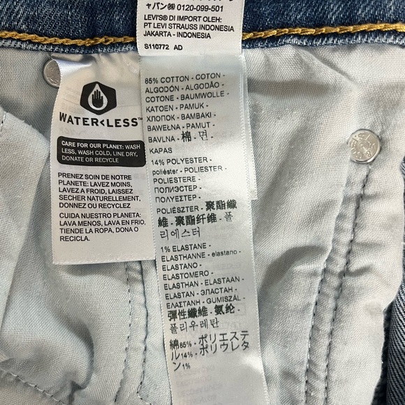 Levi’s Ribcage Straight Ankle Jeans Blue Size 30x27 - Picture 7 of 9